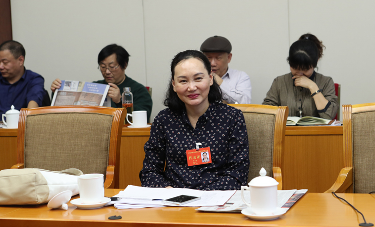 12月1日，邵麗主持河南、湖北團分組學習討論。