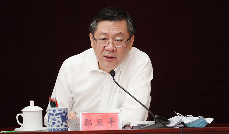 8月12日，郭衛(wèi)平在第十二屆駿馬獎(jiǎng)評(píng)獎(jiǎng)委員會(huì)第一次全體會(huì)上講話