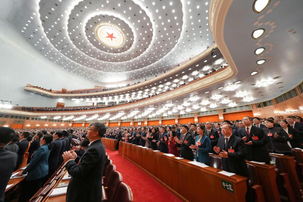 3月5日，第十四屆全國人民代表大會第二次會議在北京人民大會堂開幕。