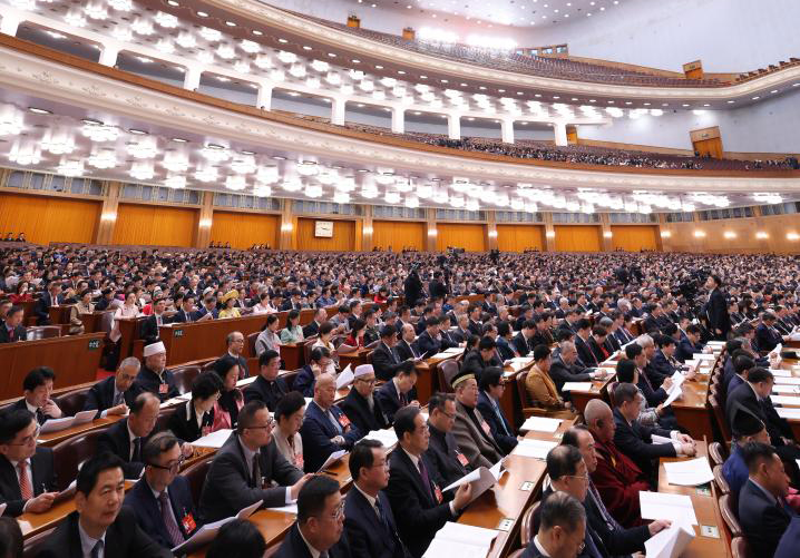 3月7日，全國政協(xié)十四屆二次會議在北京人民大會堂舉行第二次全體會議。