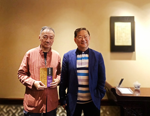 沈西城（左）和吳思遠(yuǎn)接受澎湃新聞專(zhuān)訪(fǎng)（臧繼賢 攝）