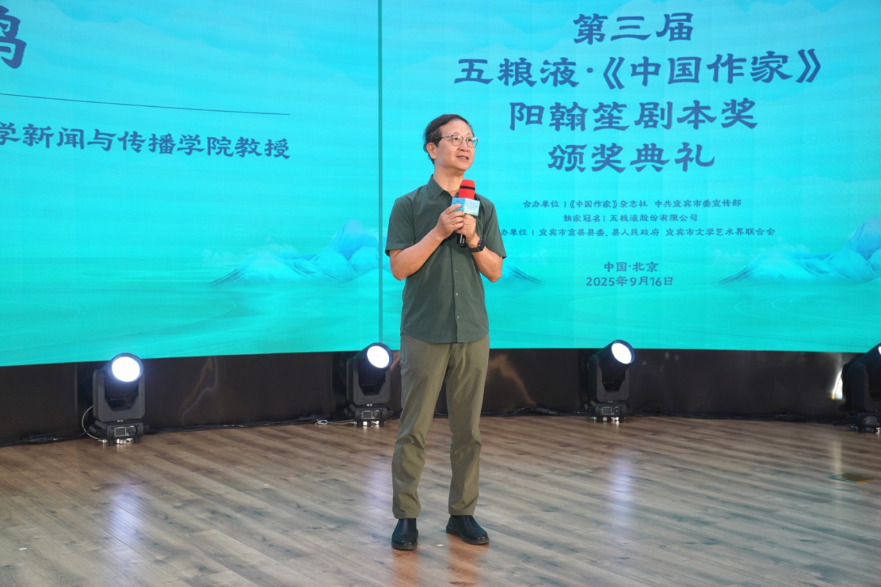 中國(guó)電影家協(xié)會(huì)副主席、清華大學(xué)新聞與傳播學(xué)院教授尹鴻發(fā)言