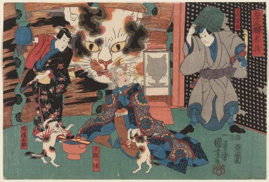 歌川國芳「五十三次 岡崎」等，1847 ACCESSION NUMBER:49.1248