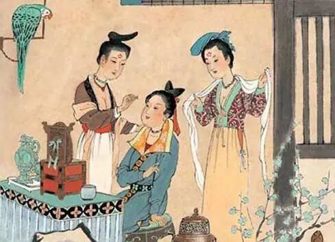 人日節(jié)，古俗，人們會(huì)制作各種花勝（類人勝，樣式為花朵）相互饋贈(zèng)。